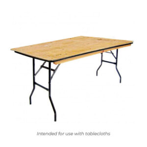 8ft trestle table with folding metal legs