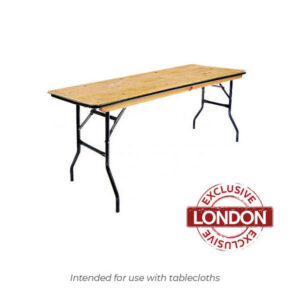 6ft x 18in trestle table