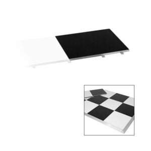 black & white dance floor panel