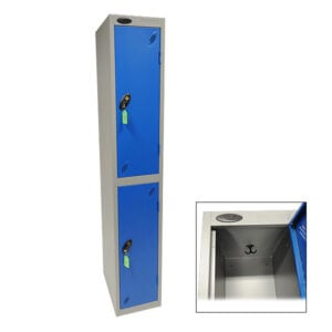 Blue & Grey 2 Door Locker
