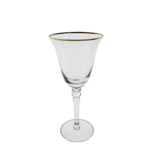 Gold Rim Wine Glass 7oz