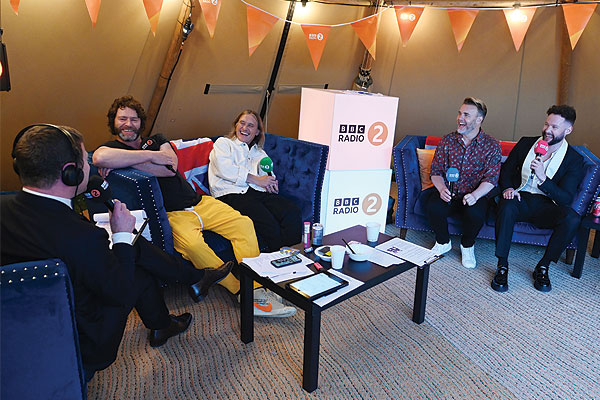 backstage for Radio 2 at the Coronation Concert