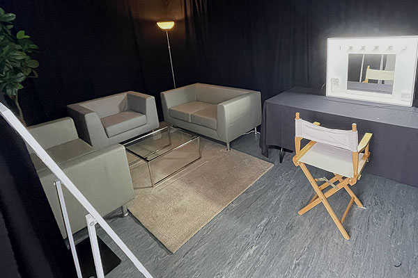 Backstage at Creamfields North