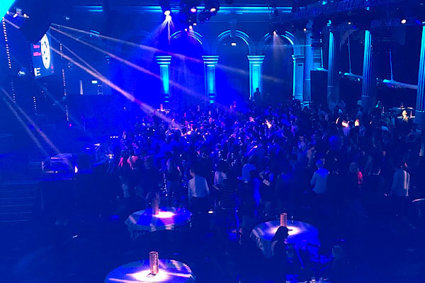 The scene at midnight