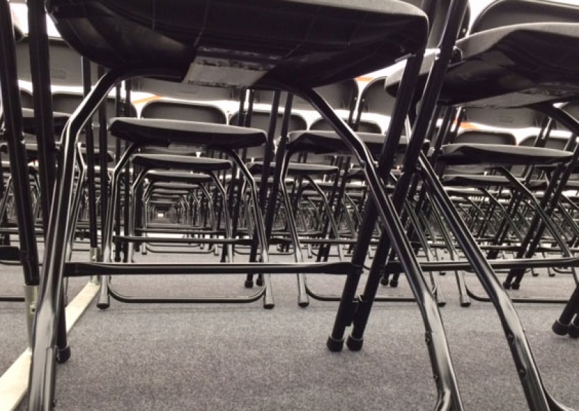 Black linking folding chair hire