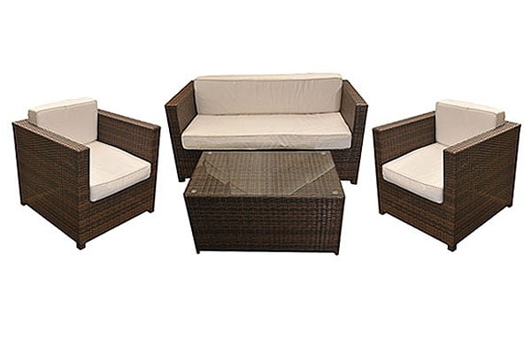 4 seater Chelsea outdoor rattan set