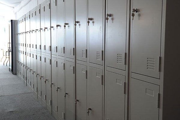 Grey 2 door lockers