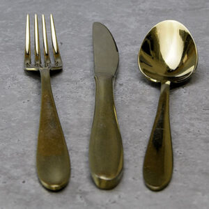 Allure Gold Cutlery Set Hire