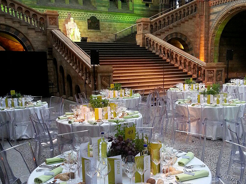 Tableware hire for weddings and dinners at St Paul’s Cathedral London