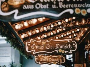 Festive furniture hire for outdoor Christmas markets