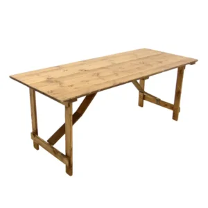 6ft x 2ft 6in rustic folding table