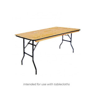 Slimline 6ft x 2ft Trestle Table with Folding Legs