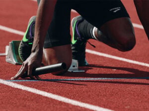 Chair hire for spectators and hospitality at athletics tracks