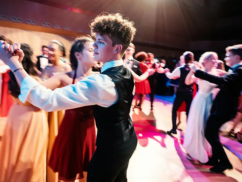 Temporary dance floor hire for graduation balls at Leeds universities